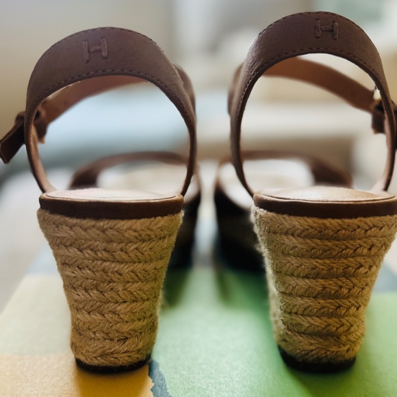 Tommy Hilfiger open toe wedge espadrilles, Caramel color - Picture 7 of 8